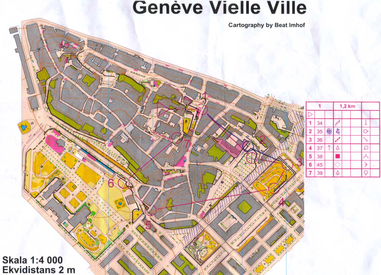 WOC sprint training, loop 1 (26.06.2012)