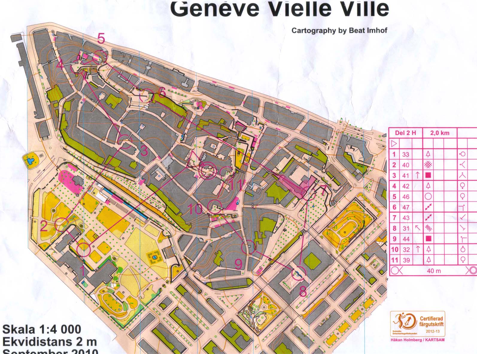 WOC sprint training, loop 2 (26/06/2012)