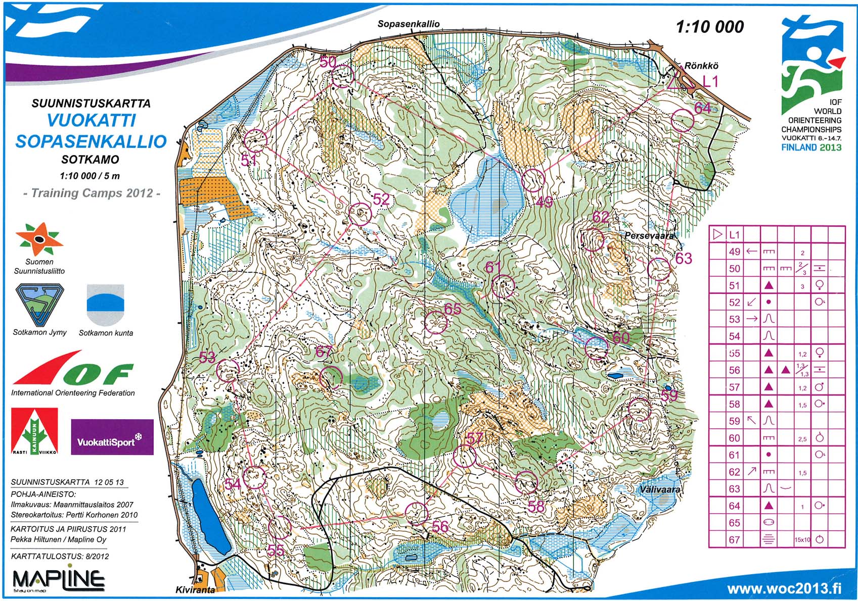 WOC 2013 Middle training (11.09.2012)