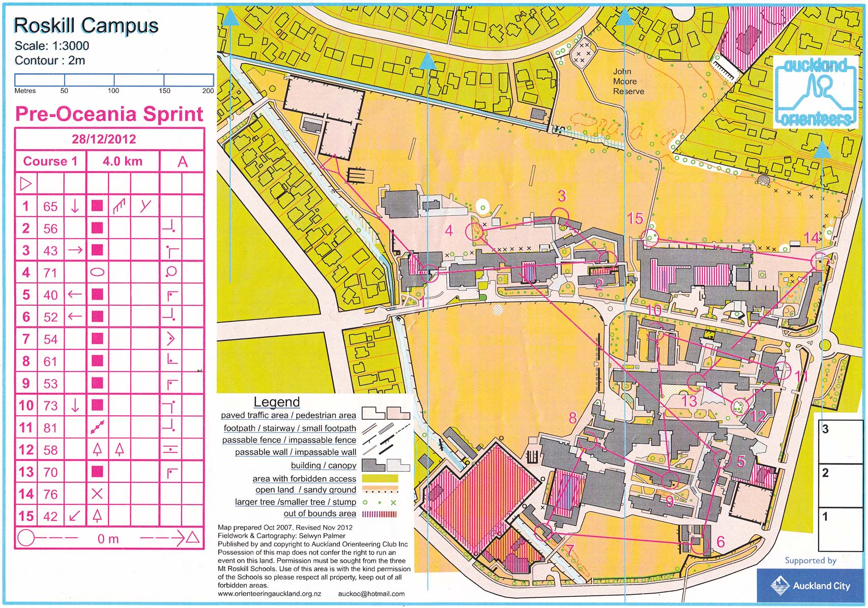 Auckland Pre-Oceania Sprint, part 1 (28/12/2012)