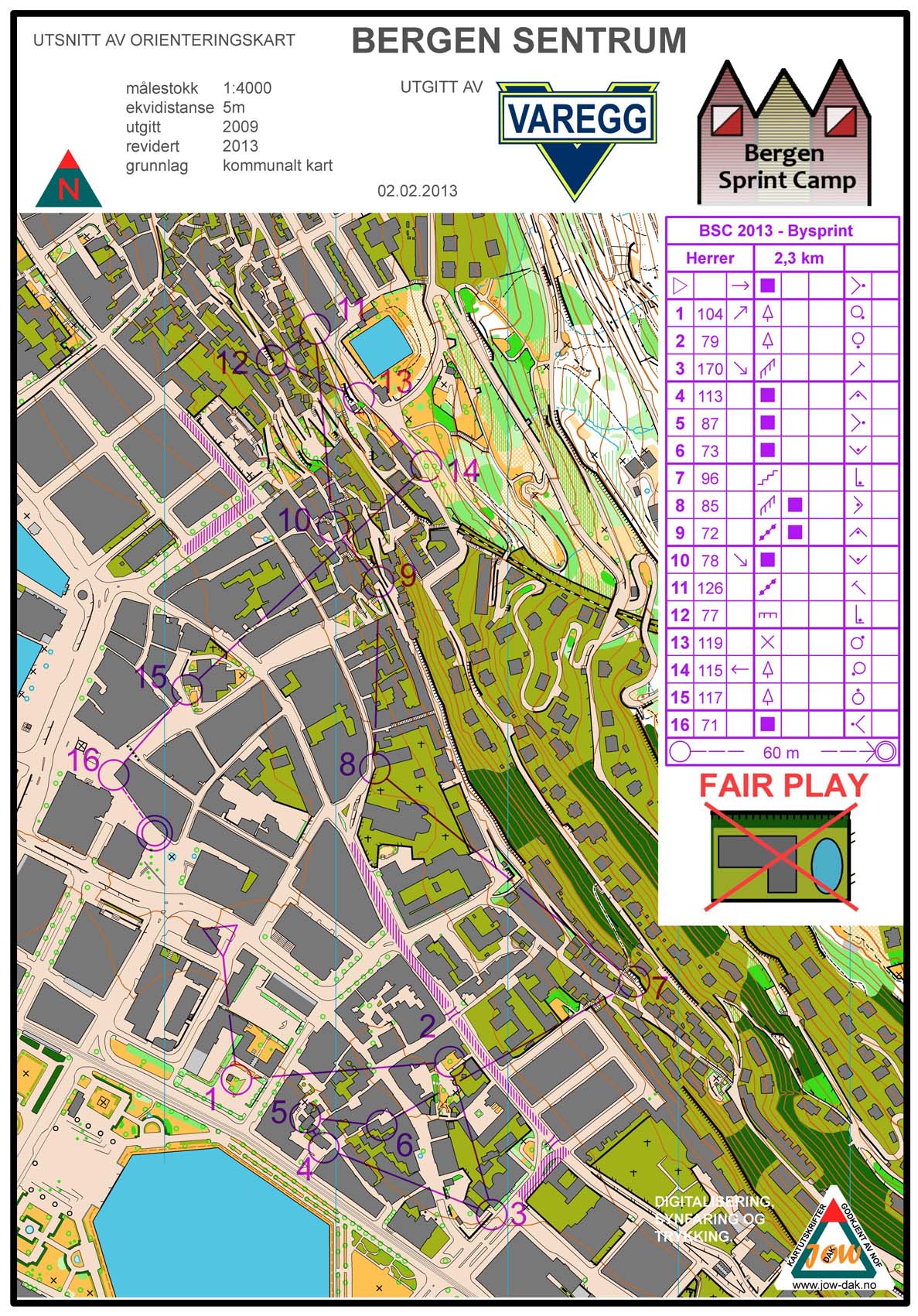 Bergen Sprint Camp 2 - City Sprint (02/02/2013)