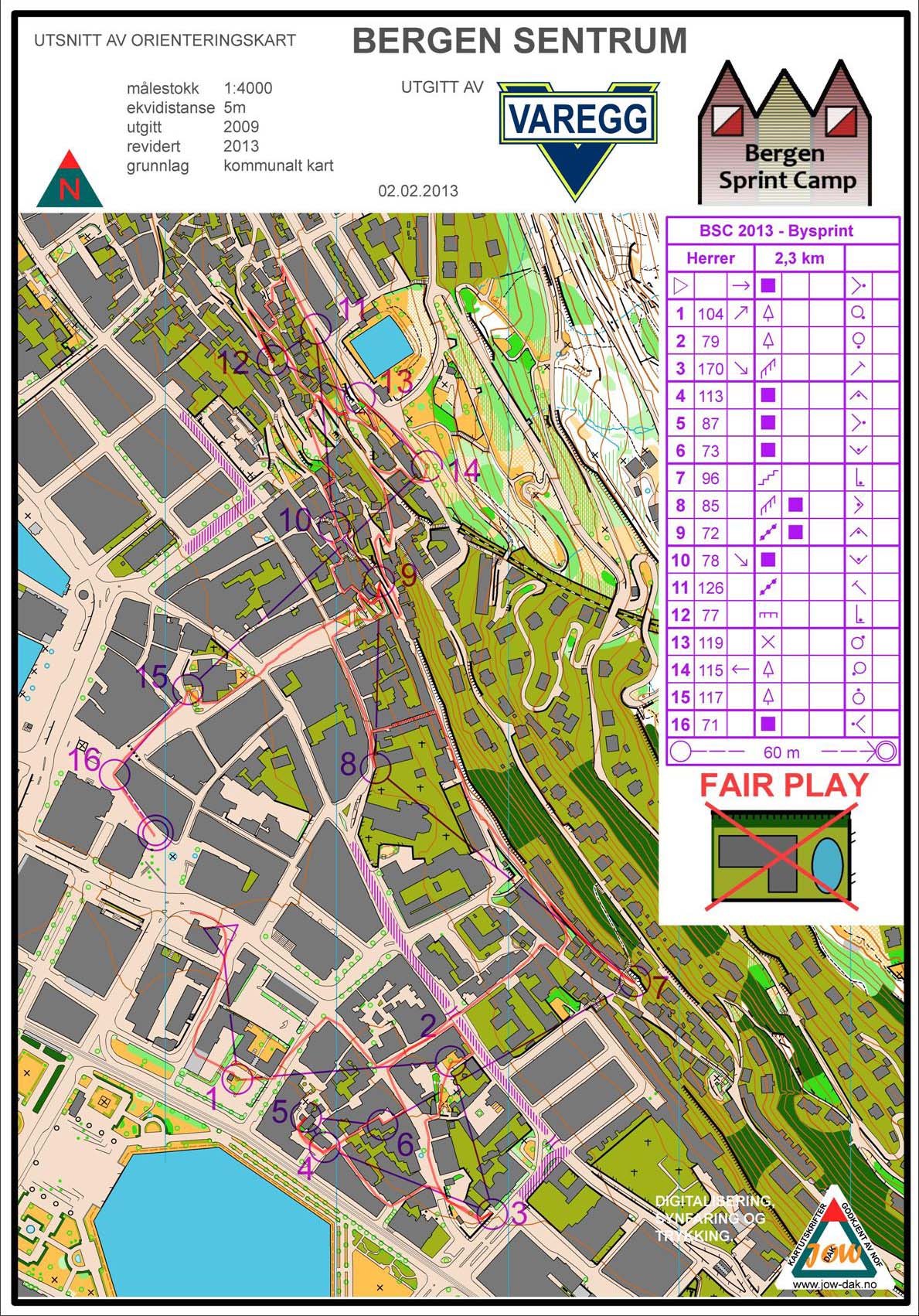 Bergen Sprint Camp 2 - City Sprint (2013-02-02)