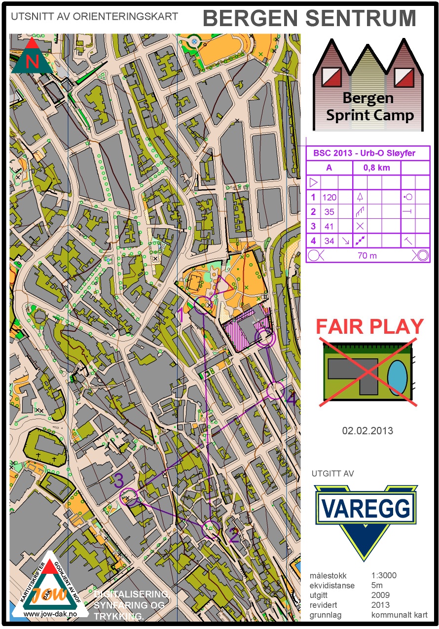 Bergen Sprint Camp 3, loop A (2013-02-02)