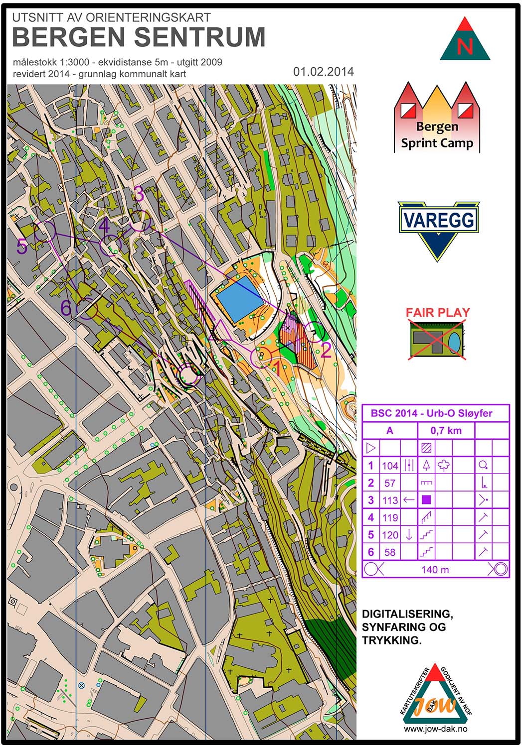 Bergen Sprint Camp 3 - Loop A (01/02/2014)