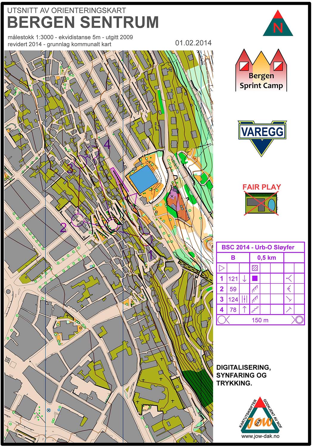 Bergen Sprint Camp 3 - Loop B (01/02/2014)