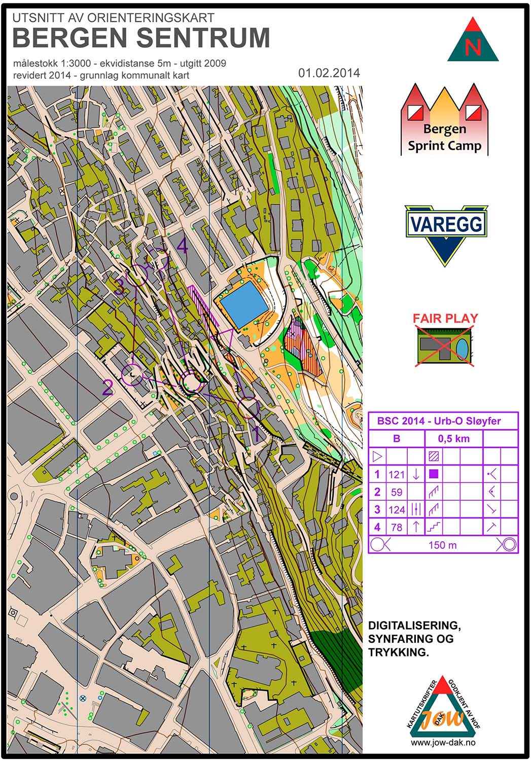 Bergen Sprint Camp 3 - Loop B (01.02.2014)