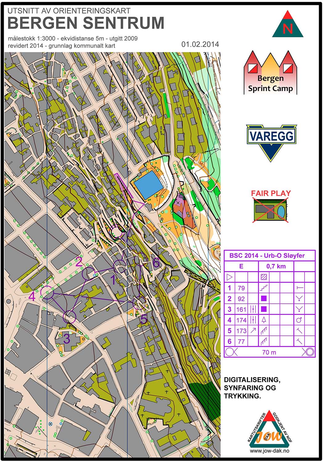 Bergen Sprint Camp 3 - Loop E (01.02.2014)