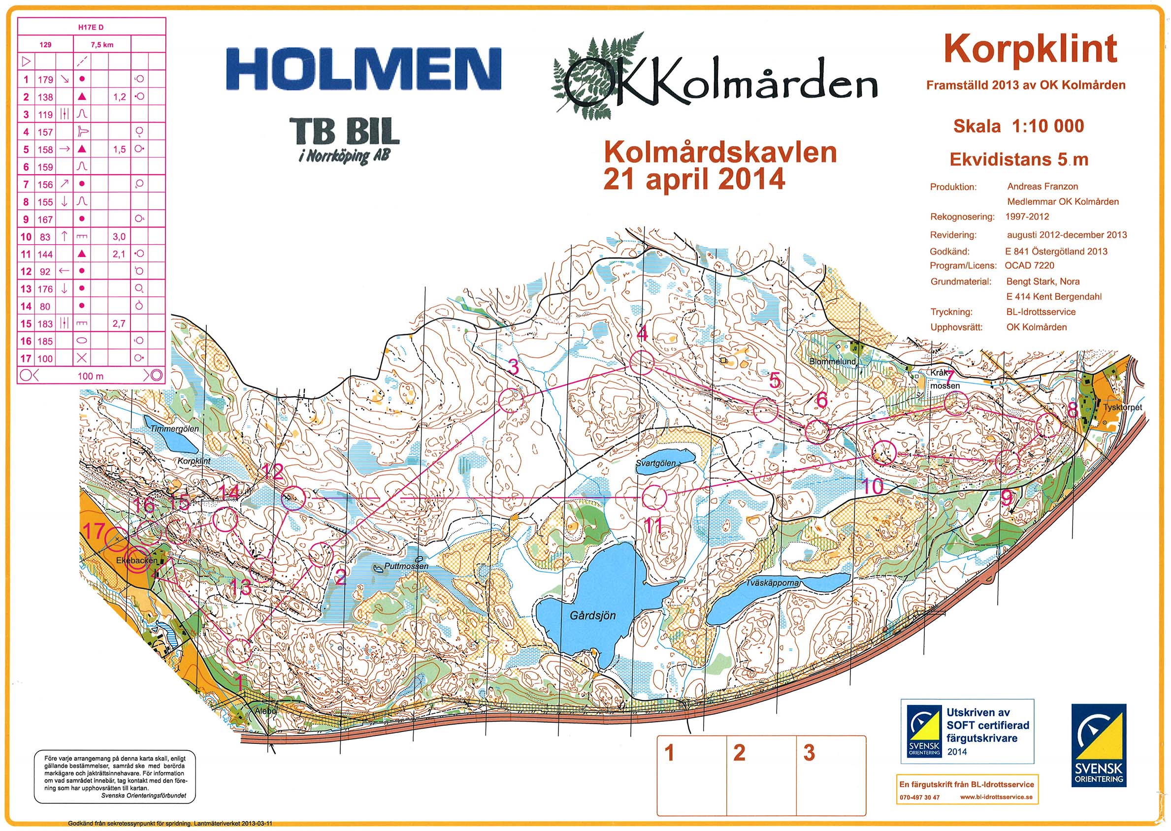 Kolmårdskavlen (21/04/2014)