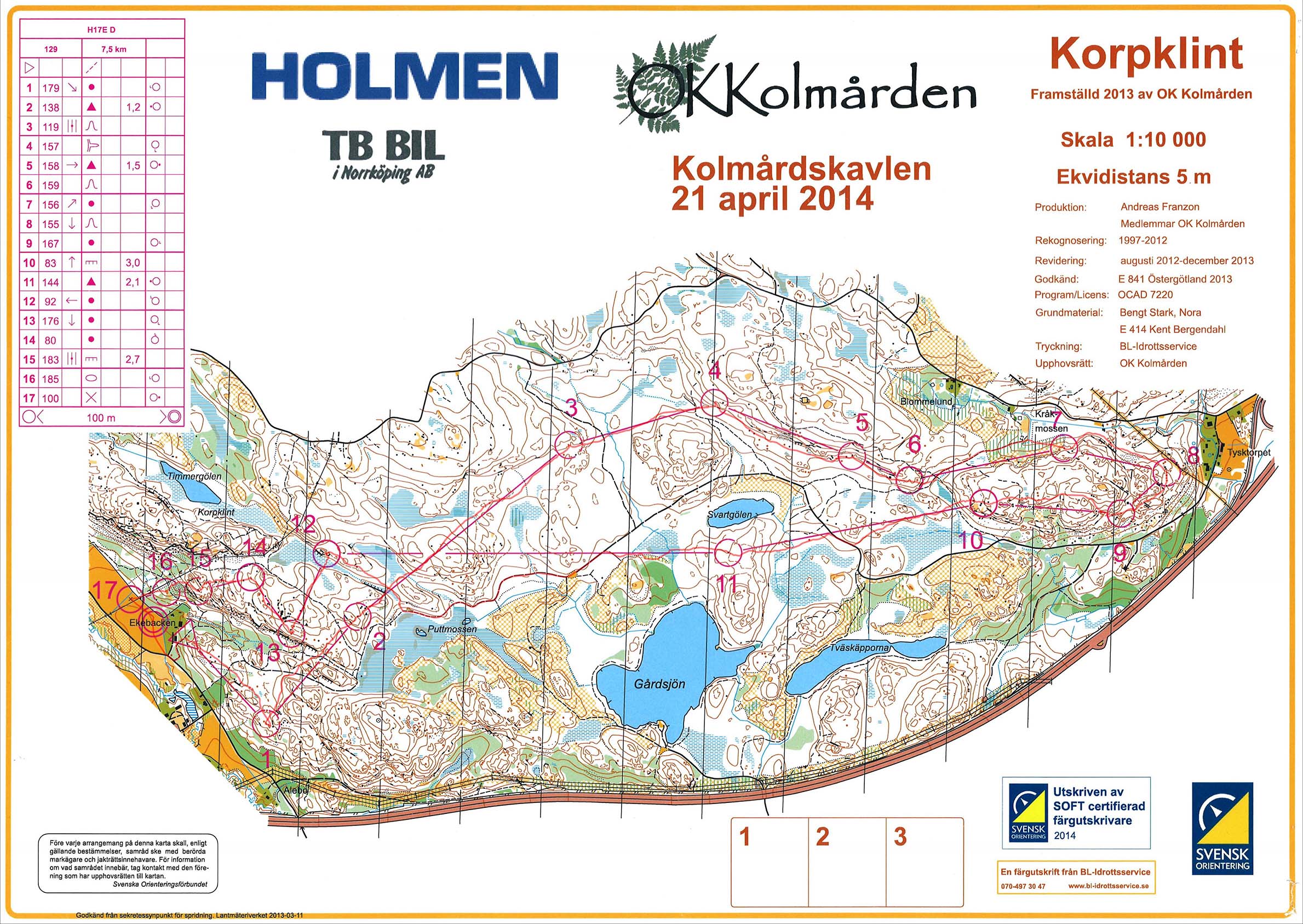 Kolmårdskavlen (21/04/2014)