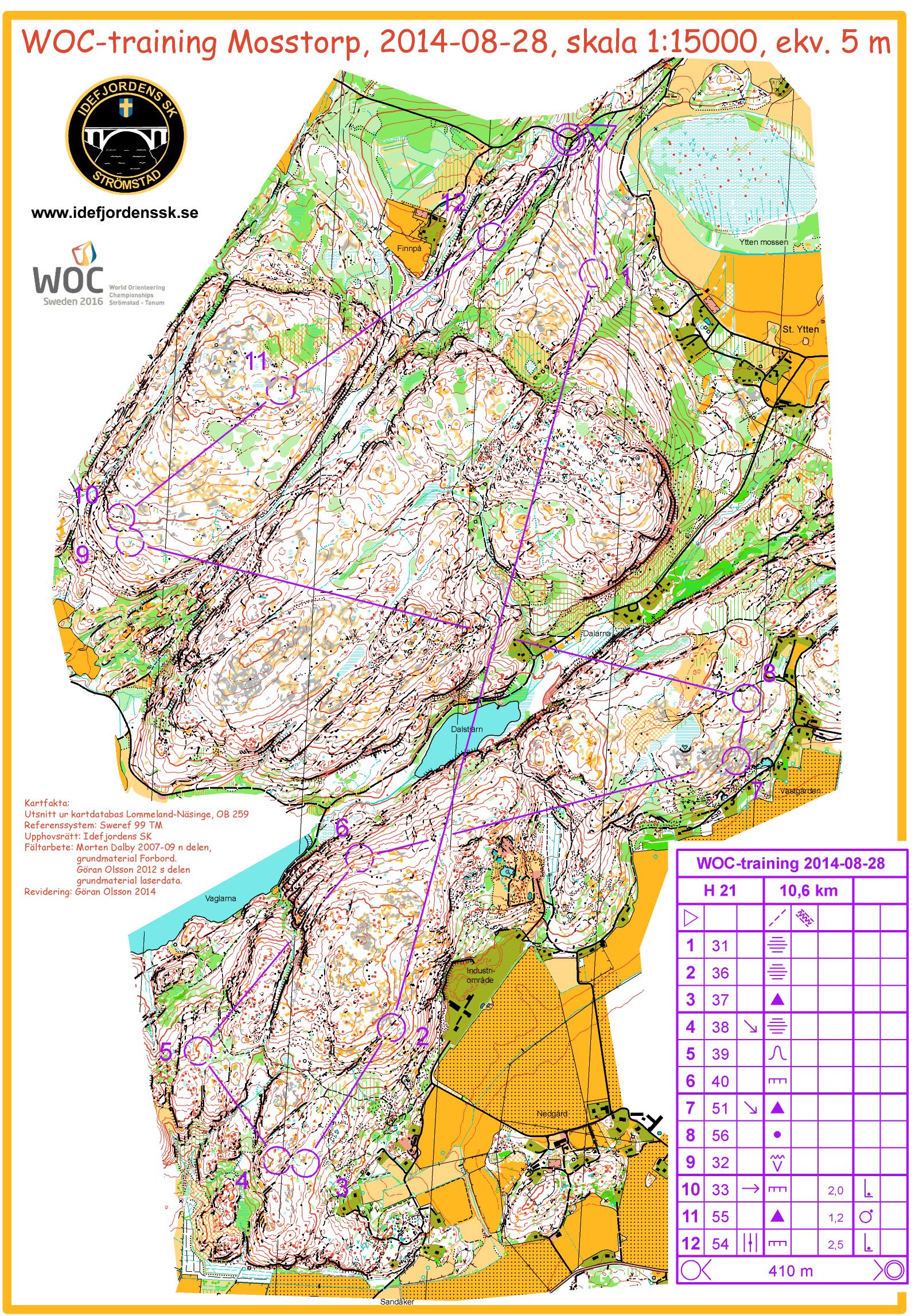 WOC 2016 training (28/08/2014)