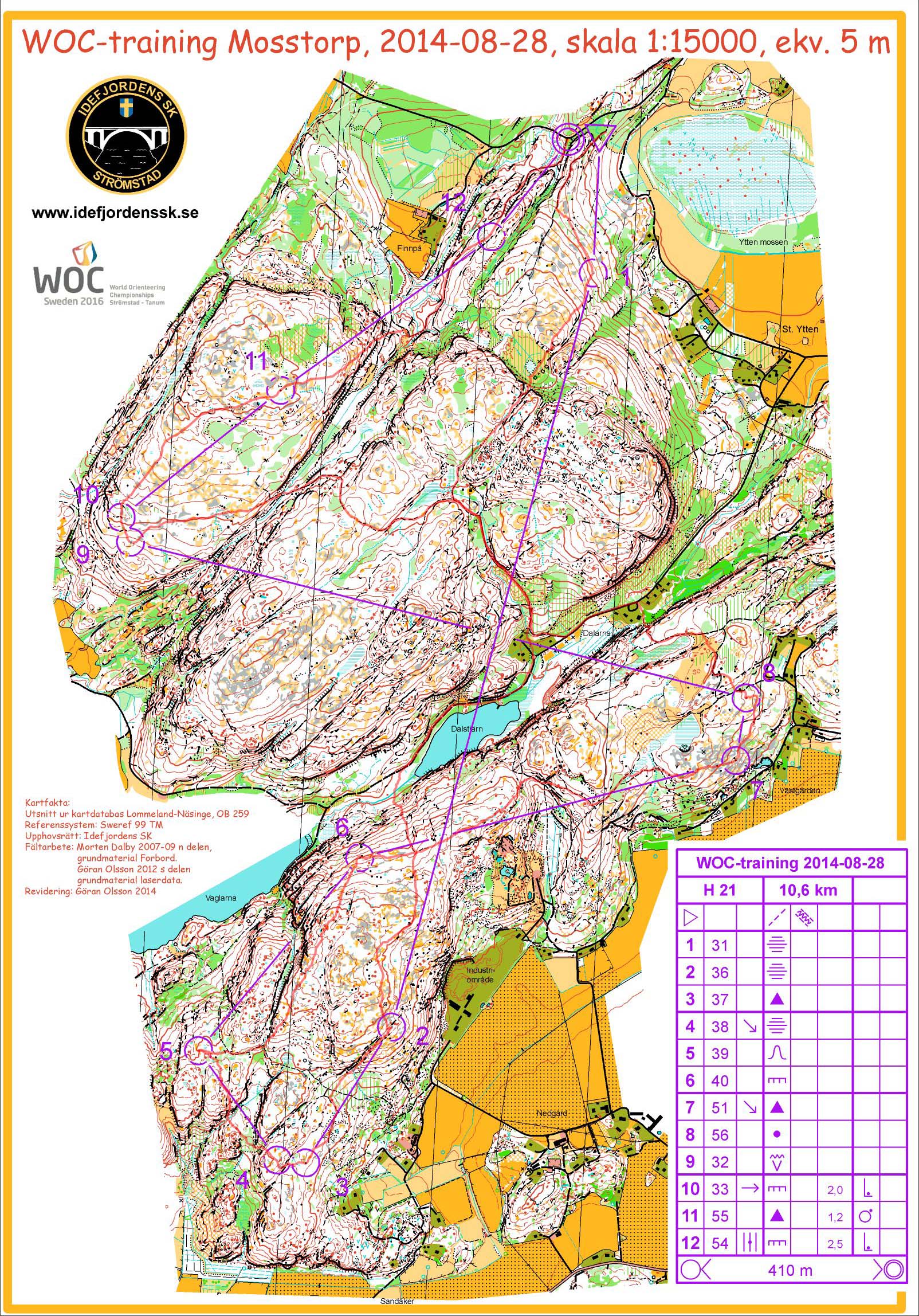 WOC 2016 training (28.08.2014)