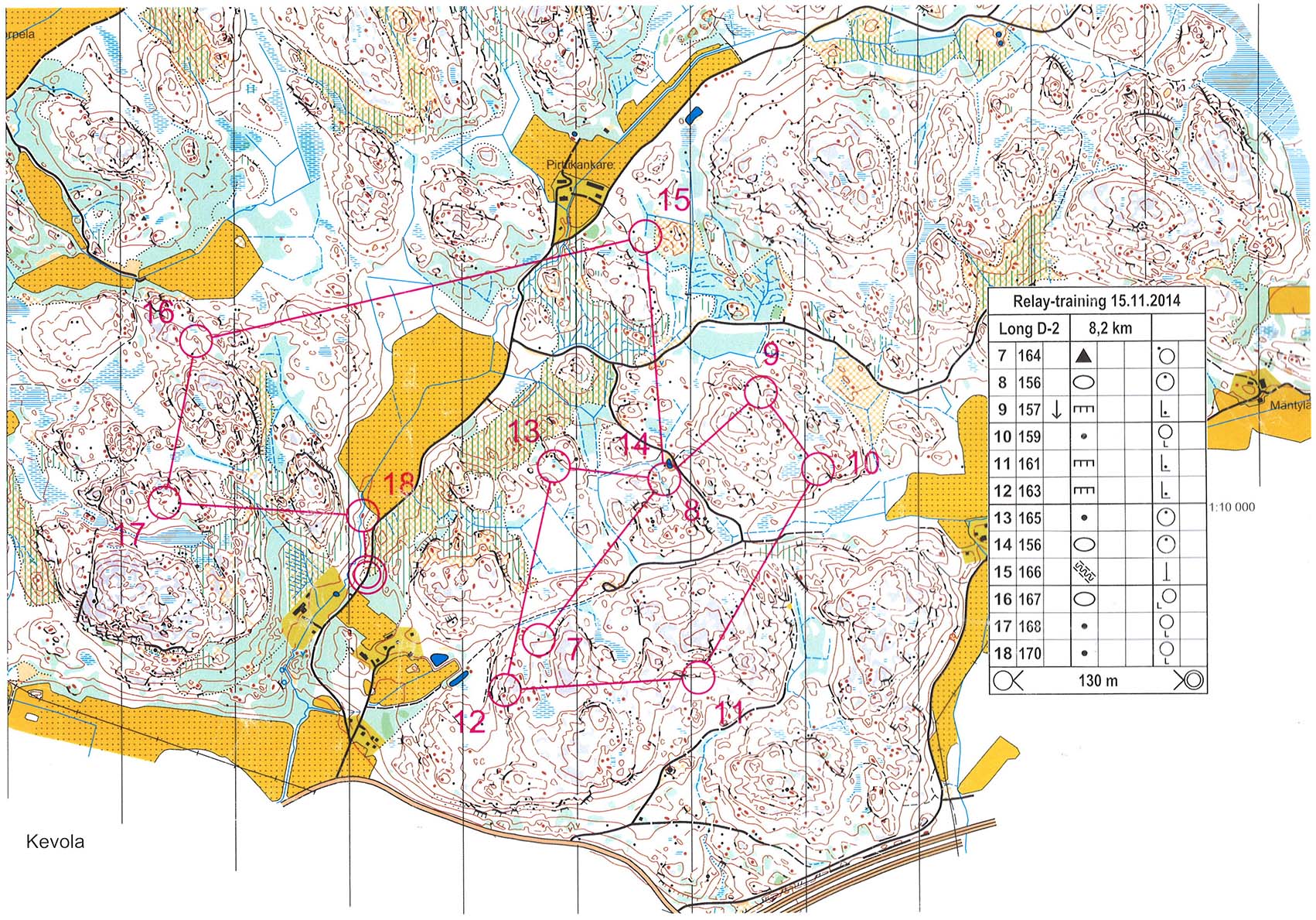 Jukola 2015 training, loop 2 (2014-11-15)