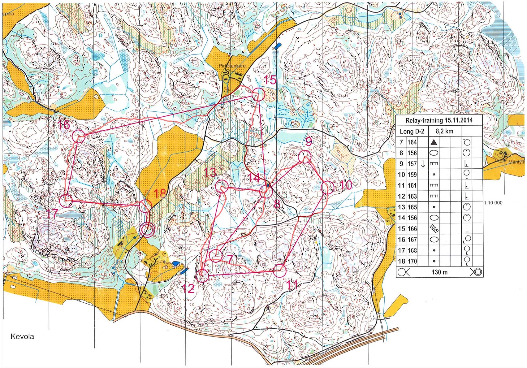 Jukola 2015 training, loop 2 (15/11/2014)