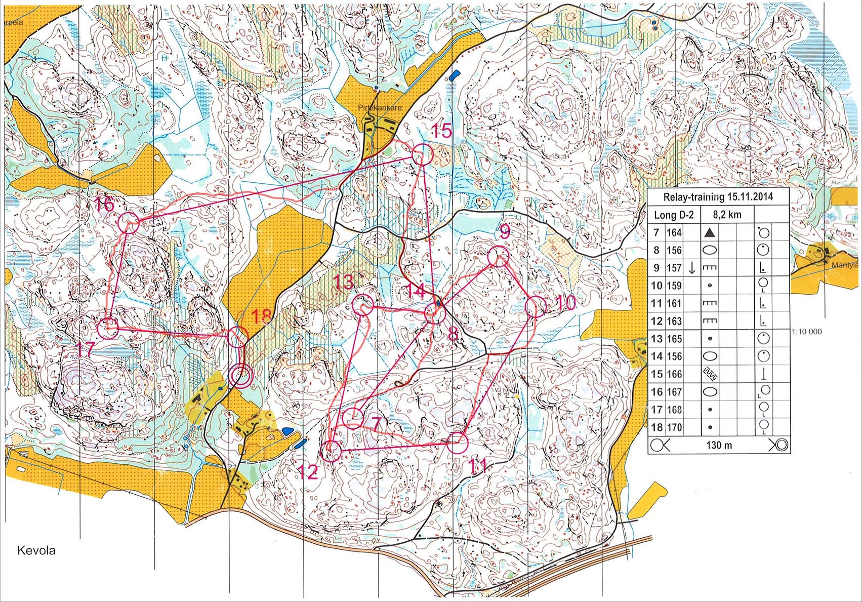 Jukola 2015 training, loop 2 (2014-11-15)