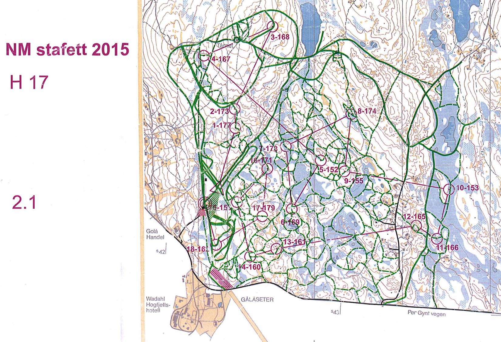 Ski-o NM relay (11/01/2015)