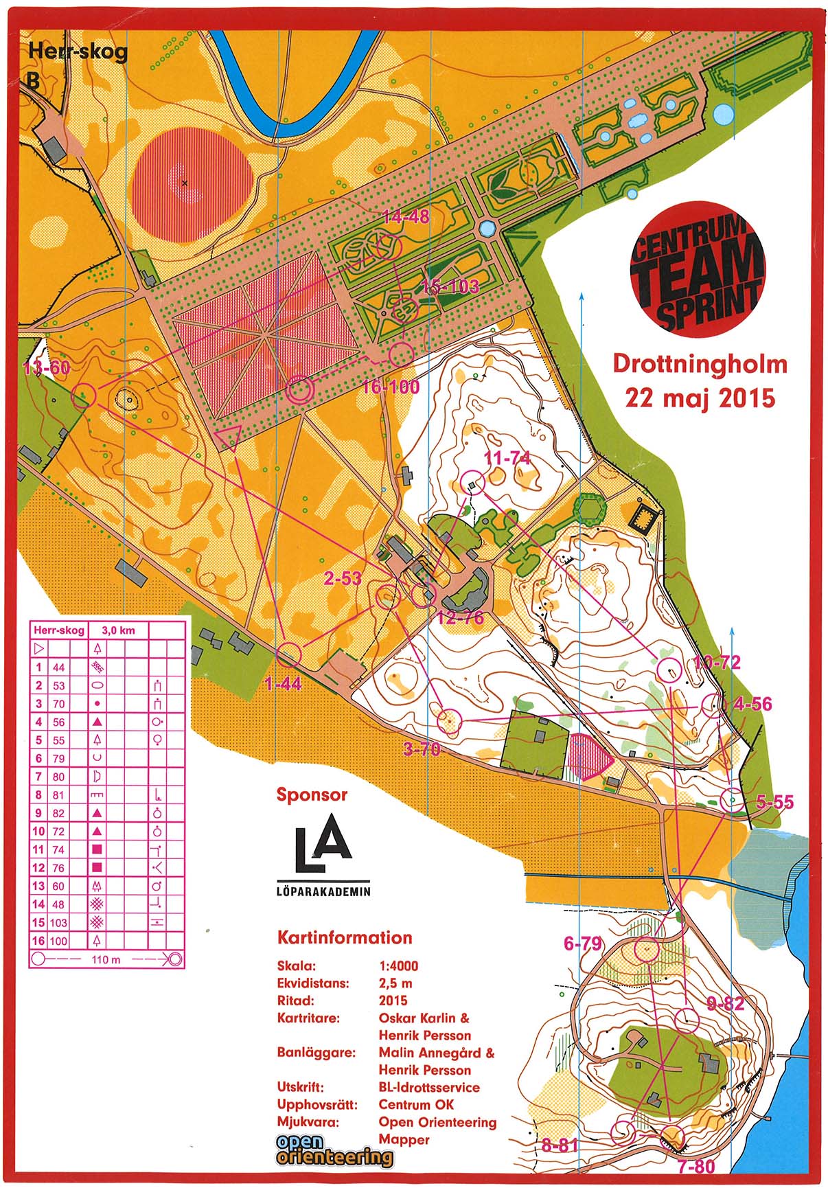 Centrum Team Sprint, leg 1 (22/05/2015)