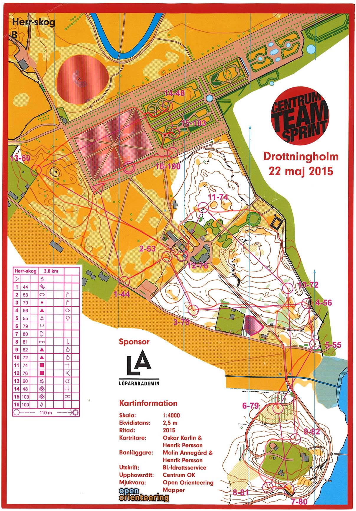 Centrum Team Sprint, leg 1 (22/05/2015)