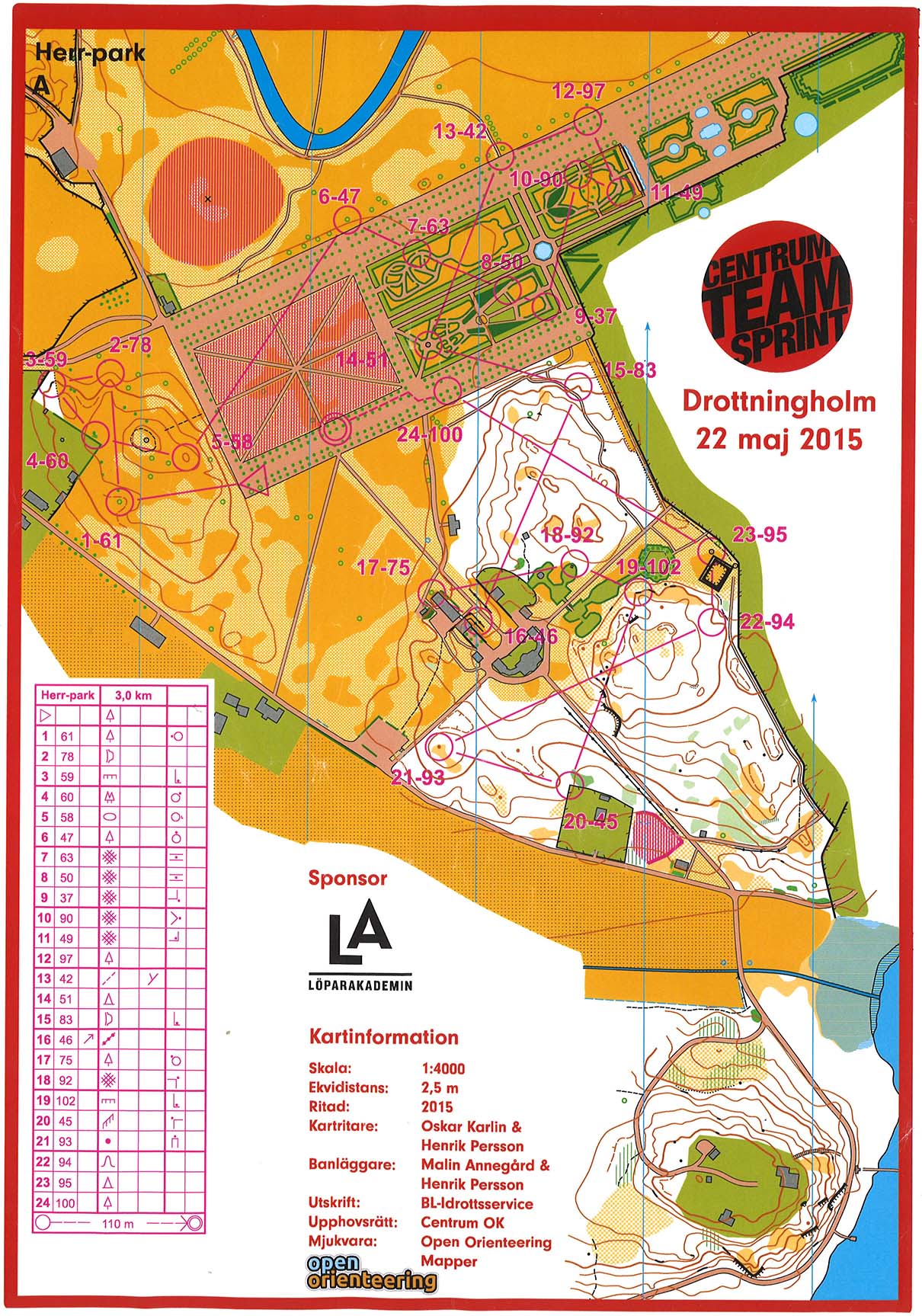 Centrum Team Sprint, leg 3 (22/05/2015)
