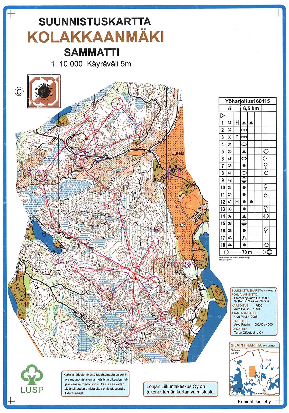 Jukola night training (13-03-2015)