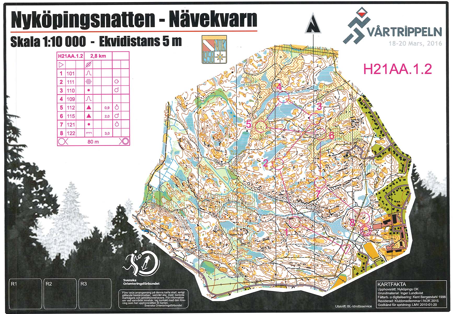 Nyköpingsnatten, loop 1 (18/03/2016)