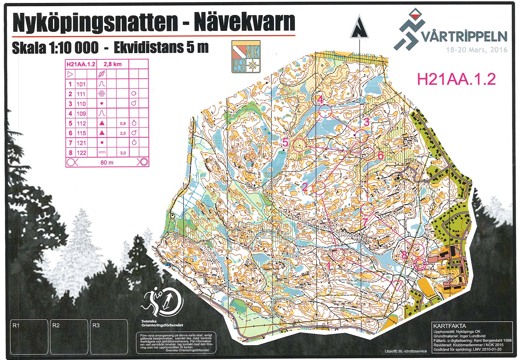 Nyköpingsnatten, loop 1 (2016-03-18)