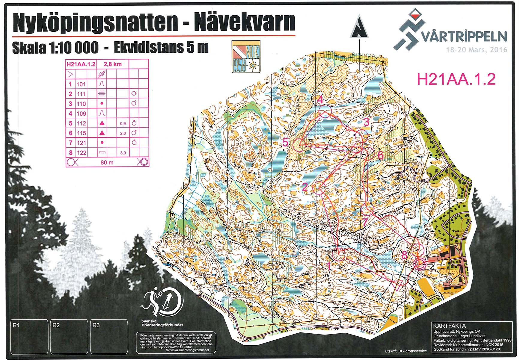 Nyköpingsnatten, loop 1 (2016-03-18)