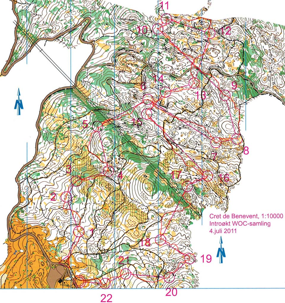 WOC 2011 training (04/07/2011)