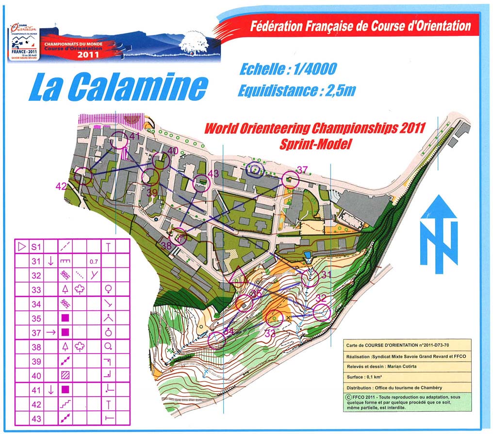 WOC Model event Sprint (15/08/2011)