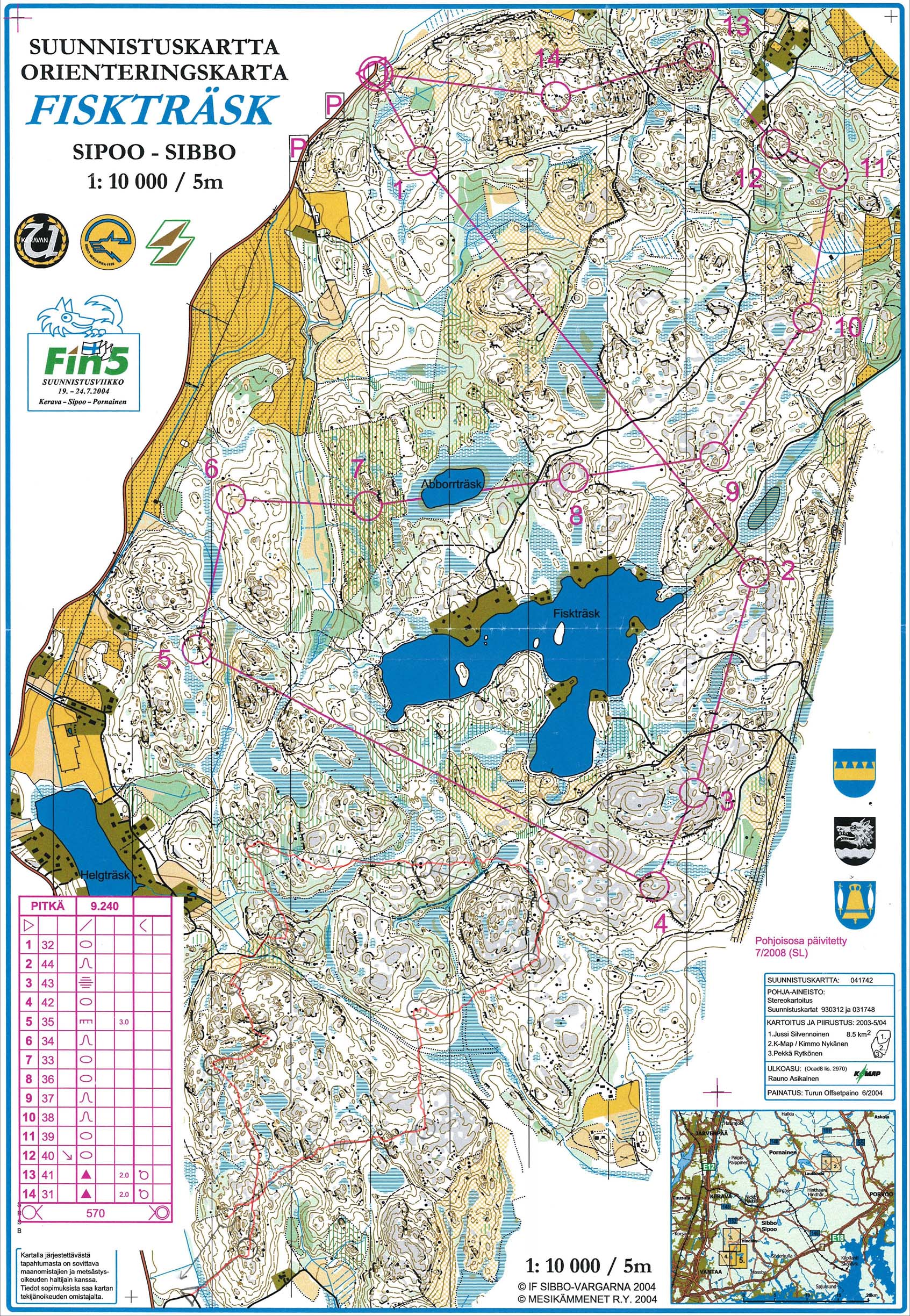 Jukola 2012 training (26/08/2011)